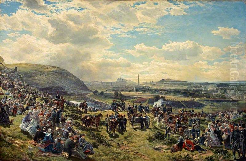 Royal Volunteer Review, 7 August 1860 Oil Painting by Samuel Bough