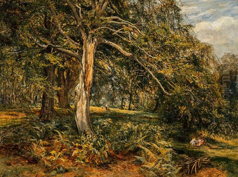 A Glade in Cadzow Forest Oil Painting by Alexander Fraser