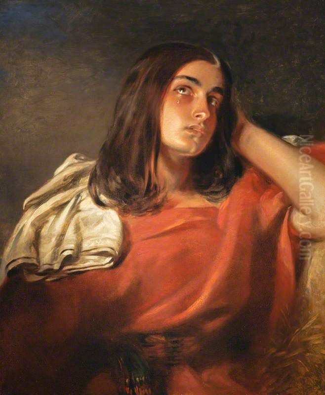 Hagar Oil Painting by Andrew Geddes