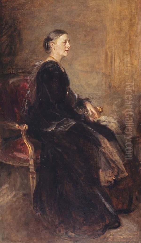Mrs Craig Sellar of Ardtornish (1844 - 1929) Oil Painting by James Guthrie