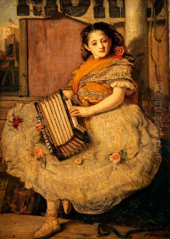 A Young Bohemian Oil Painting by Thomas Alexander Ferguson Graham
