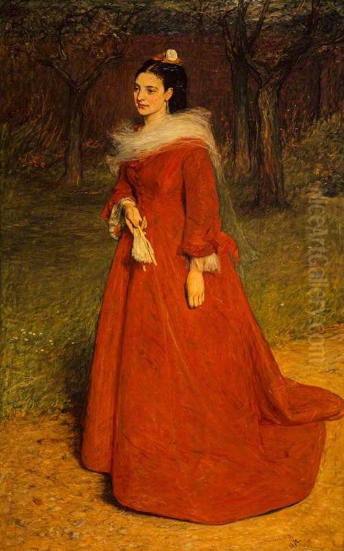 The Artist's Wife (Ellen Moxon, Lady Orchardson, c 1854 - 1917) Oil Painting by William Quiller Orchardson