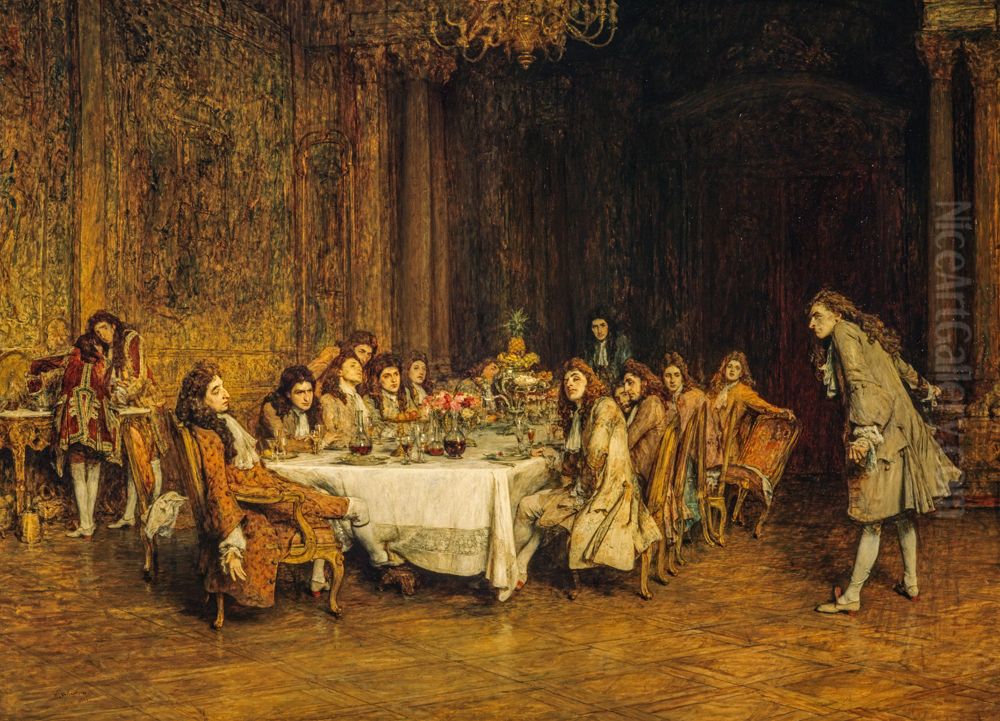 Voltaire (1694-1778) Oil Painting by William Quiller Orchardson