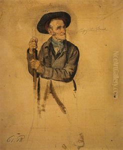 A Man with a Pike (study for 'The Covenanters Preaching')