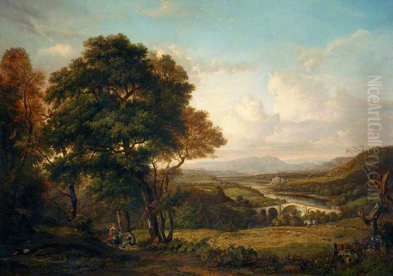 The Valley of the Tweed Oil Painting by Patrick Nasmyth