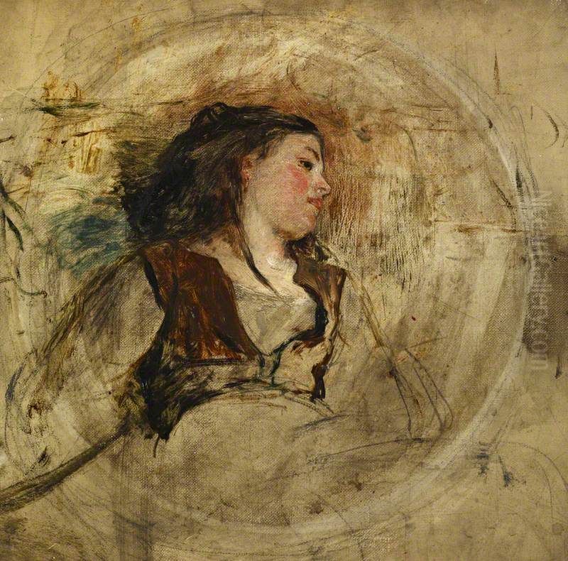 The Artist's Wife (Ellen Moxon, later Lady Orchardson, c 1854 - 1917) Oil Painting by William Quiller Orchardson
