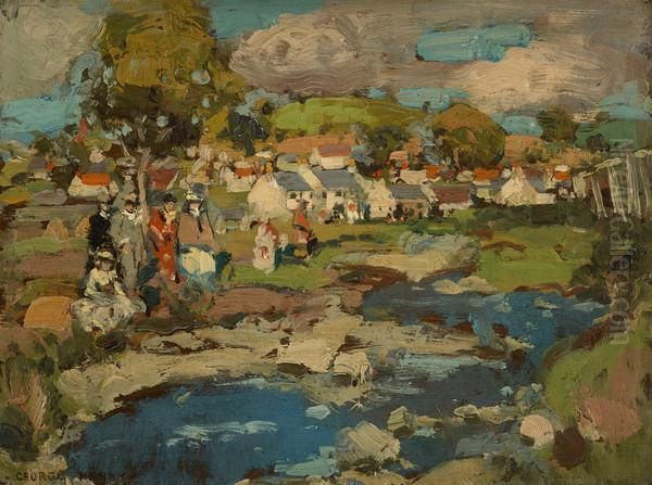 Barr, Ayrshire Oil Painting by George Henry