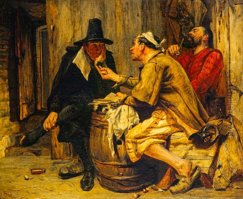 Cromwell's Saints Oil Painting by John Pettie