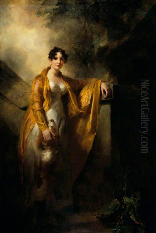 Justina Camilla Wynne, Mrs Alexander Finlay of Glencorse (1785 - 1814) Oil Painting by Henry Raeburn