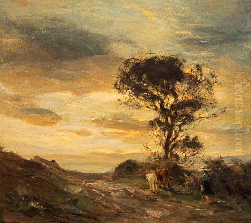 Sundown, Arran Oil Painting by James Lawton Wingate