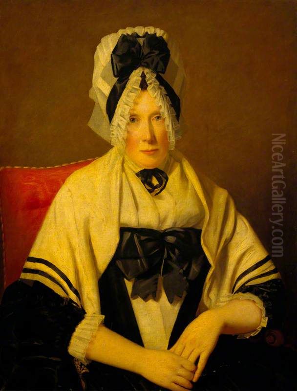 A Lady in a Lace Cap (possibly Ann Edgar, Lady Raeburn) Oil Painting by Henry Raeburn