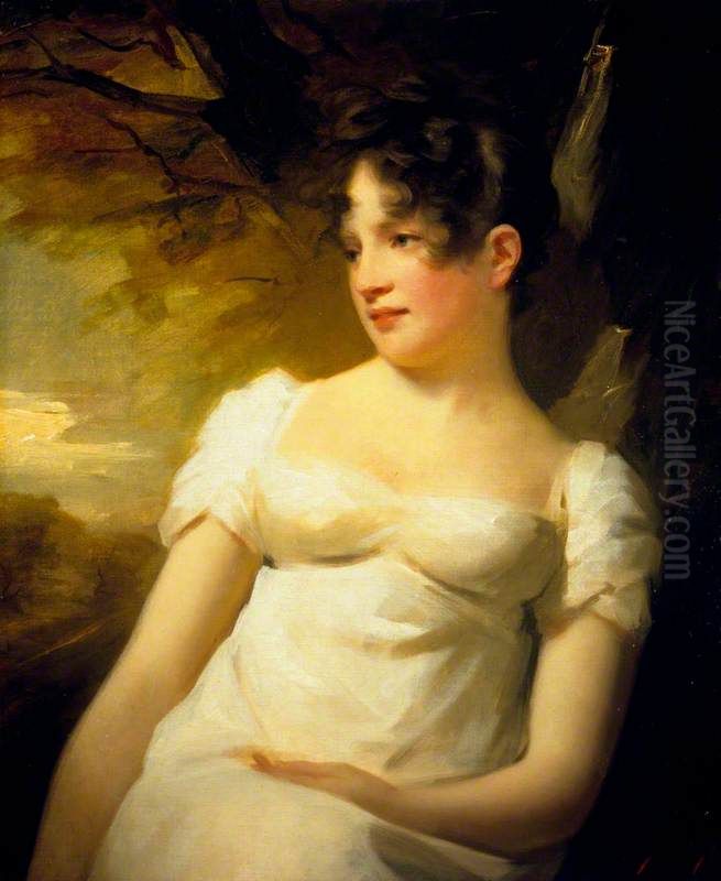 Miss Lamont of Greenock Oil Painting by Henry Raeburn