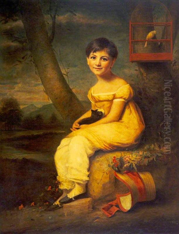 Zoe de Bellecourt Oil Painting by George Watson