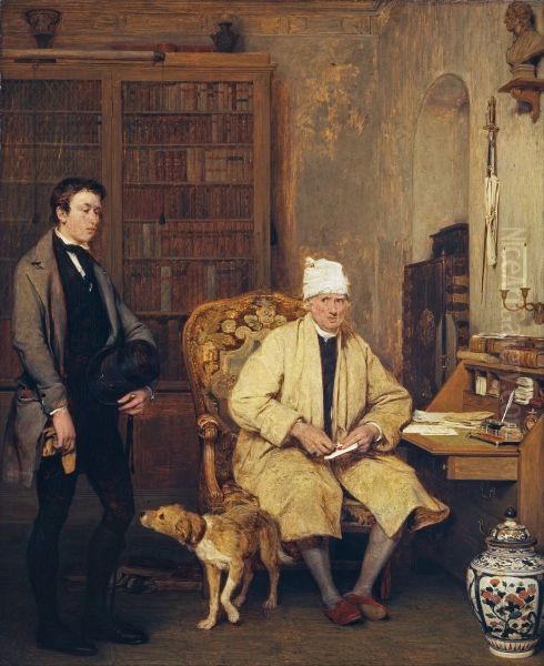 The Letter of Introduction Oil Painting by David Wilkie