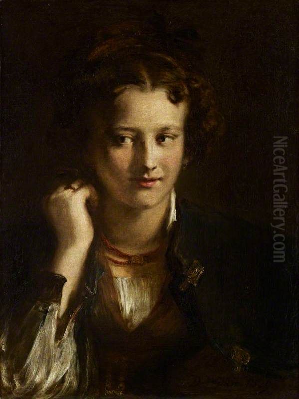 The Artist's Niece (Sophia Wilkie, later Mrs James Winfield) Oil Painting by David Wilkie