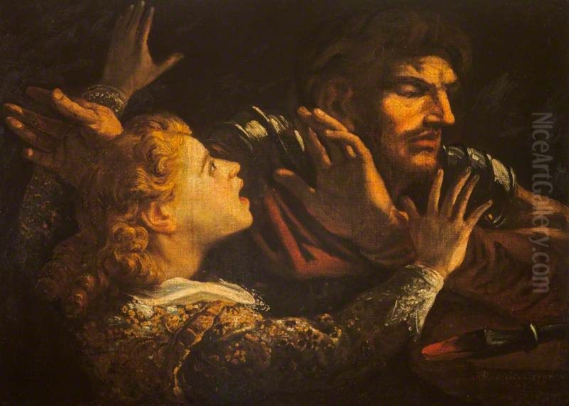 Hubert and Arthur (from Shakespeare's 'King John') Oil Painting by Alexander Runciman
