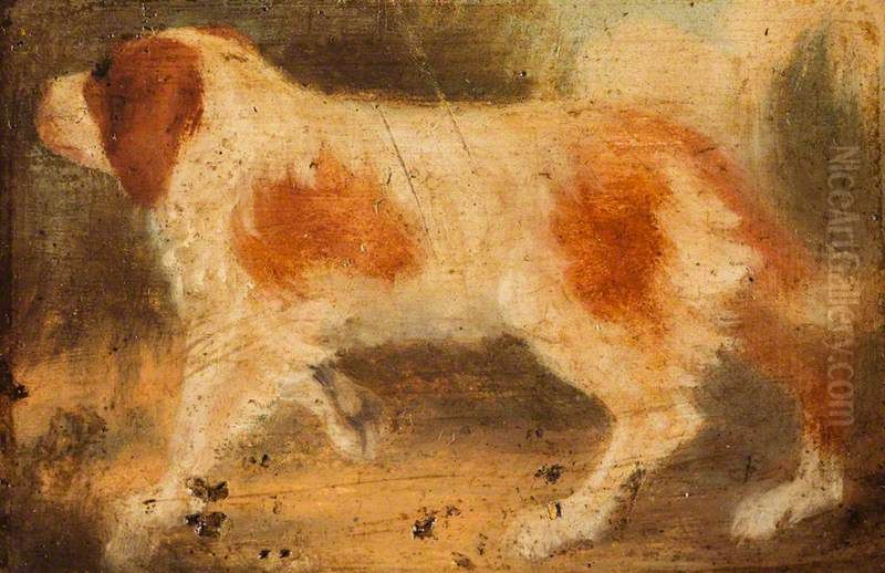 A Dog Facing Left Oil Painting by David Wilkie