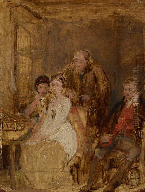 A Study for 'Duncan Gray' (NG 1720) Oil Painting by David Wilkie