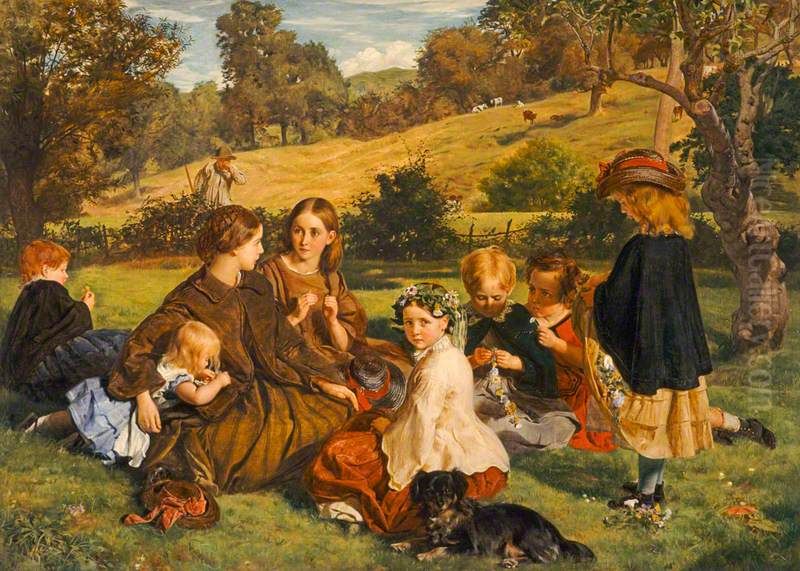 Summertime, Gloucestershire Oil Painting by James Archer