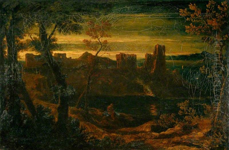 Robert the Bruce's Castle of Turnberry Oil Painting by John Thomson