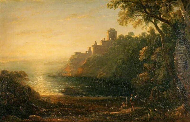 Ravensheugh Castle Oil Painting by John Thomson