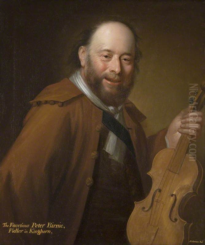 Patie Birnie, the Fiddler of Kinghorn (d. in or before 1721) Oil Painting by William Aikman Patie Birnie, the Fiddler of Kinghorn (d. in or before 1721) Oil Painting by William Aikman