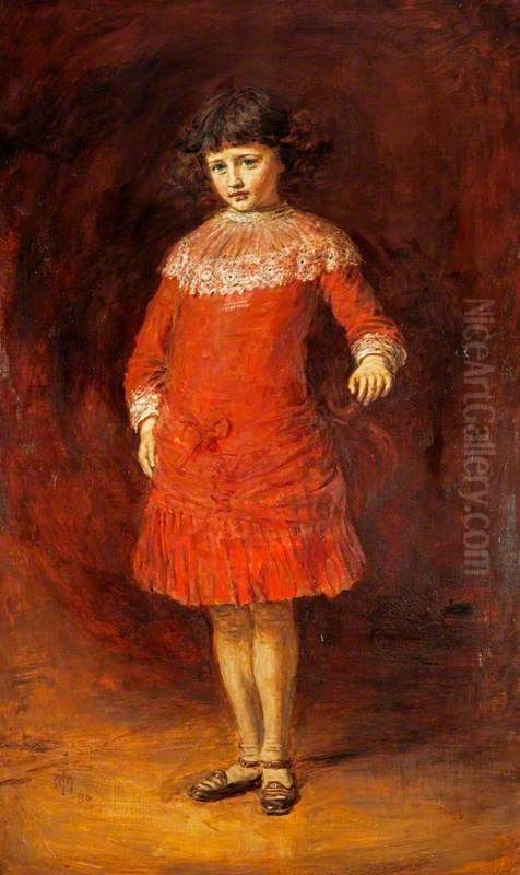 'The Belle' (The Artist's Daughter, Jean Isobel McTaggart, 1880 - 1955) Oil Painting by William McTaggart