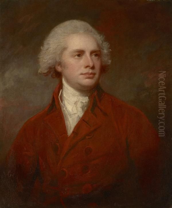 James Carmichael Smyth, 1742 - 1821. Physician Oil Painting by George Romney