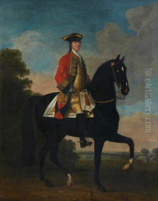 William Henry Kerr, 4th Marquess of Lothian, about 1712 - 1775. General Oil Painting by David Morier