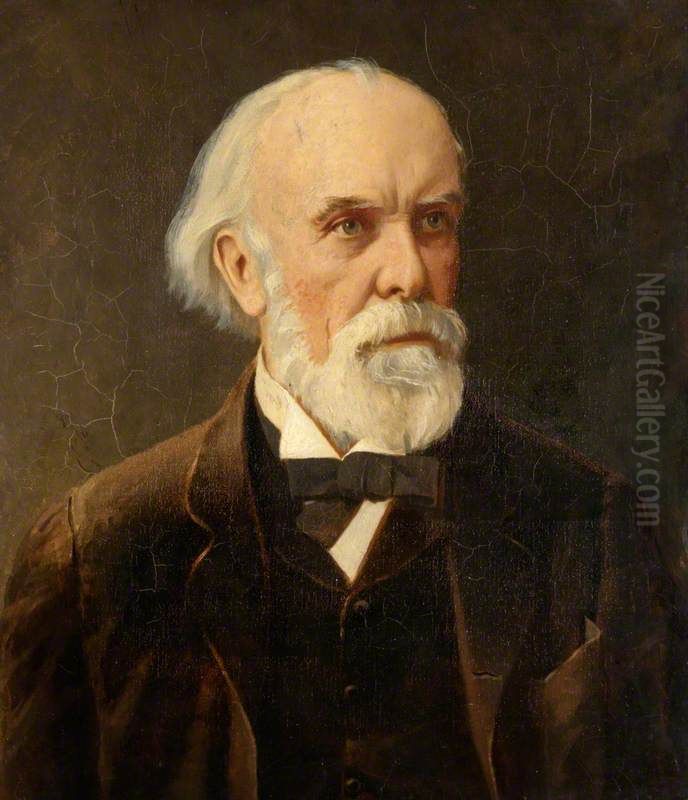 Sir Theodore Martin, 1816 - 1909. Lawyer and writer Oil Painting by Reginald Cholmondeley