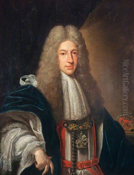 Prince James Francis Edward Stewart, 1688 - 1766. Son of James VII and II Oil Painting by Francesco Trevisani