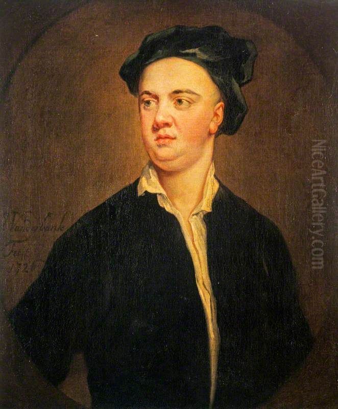 James Thomson, 1700 - 1748. Poet Oil Painting by John Vanderbank