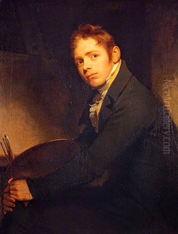 Sir David Wilkie, 1785 - 1841. Artist Oil Painting by William Beechey