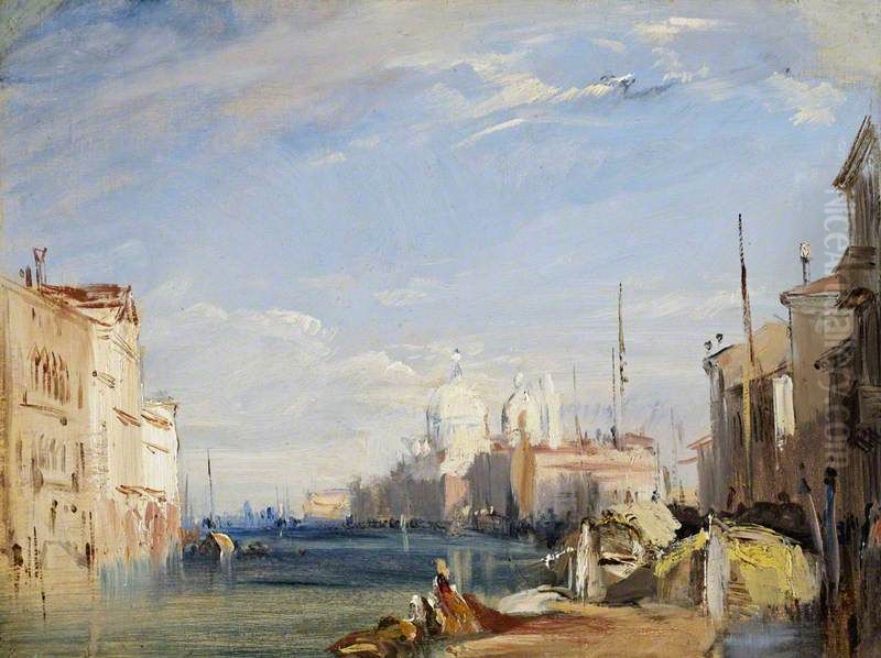 The Grand Canal Oil Painting by Richard Parkes Bonington