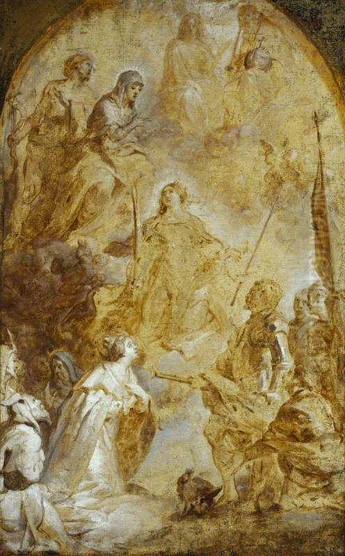 The Ascension of Saint Catherine of Alexandria Oil Painting by Gaspar De Crayer