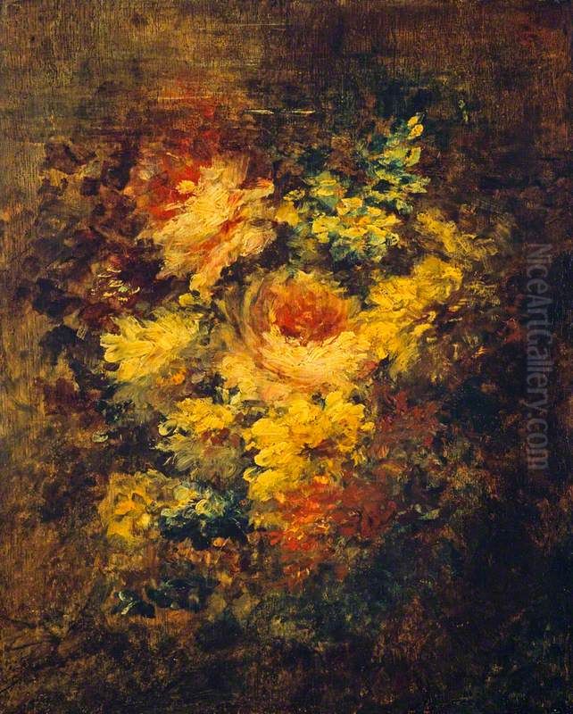 Flowers Oil Painting by Narcisse Virgilio Diaz