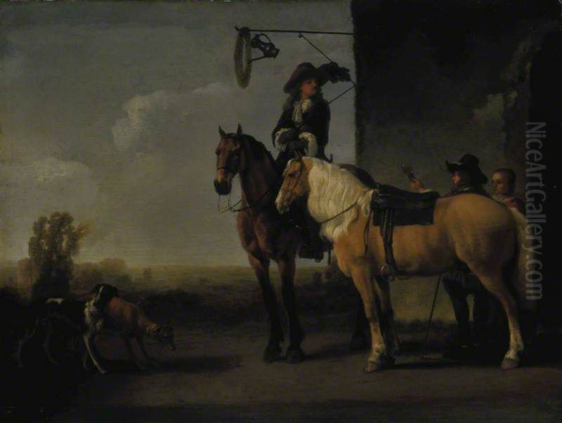 The Start Oil Painting by Abraham Van Calraet