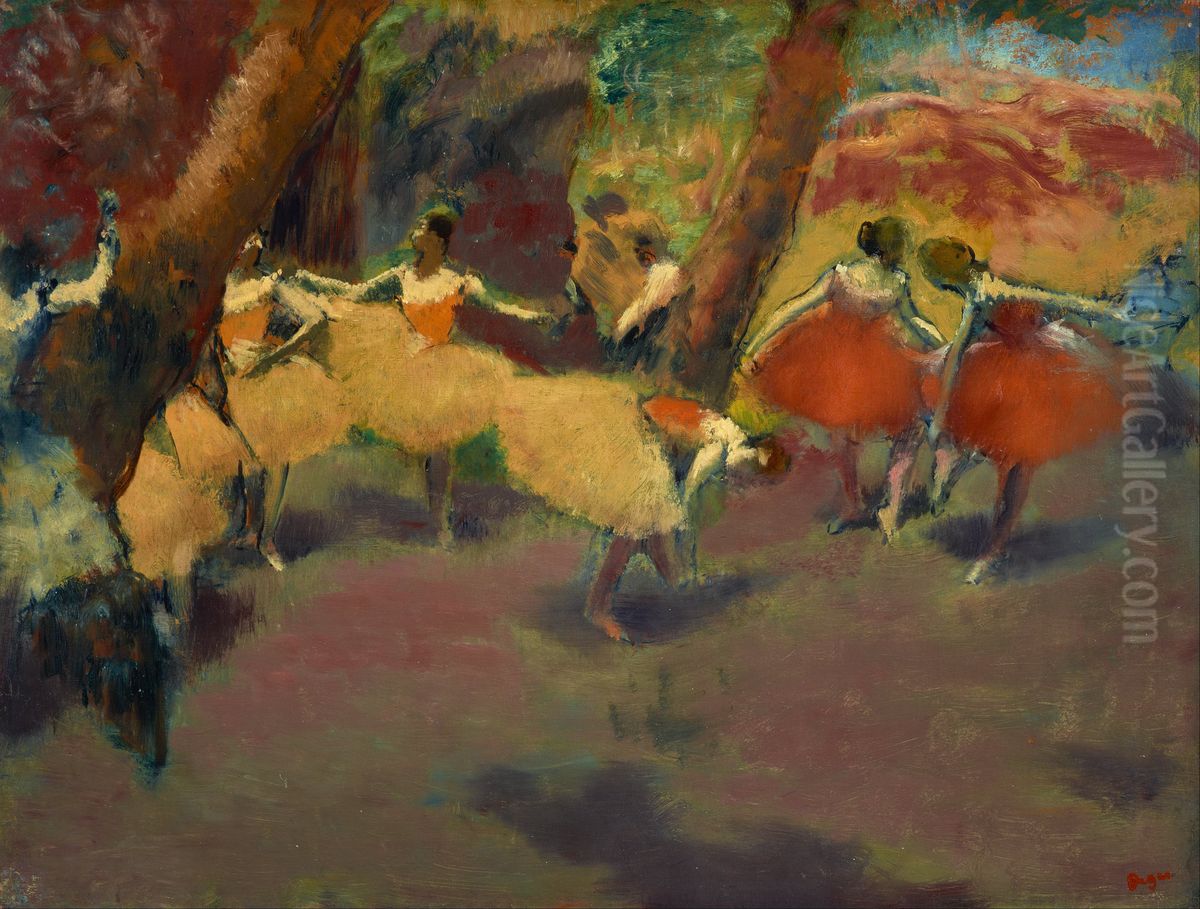 Before the Performance Oil Painting by Edgar Degas