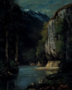 A River in a Mountain Gorge