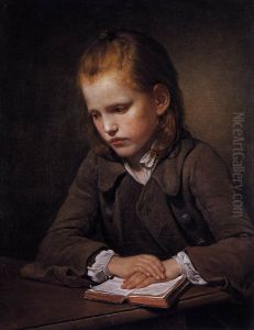 A Boy with a Lesson-book - A Student