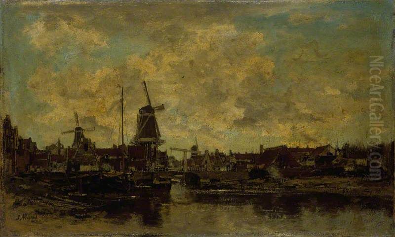 Amsterdam Oil Painting by Jacob Maris