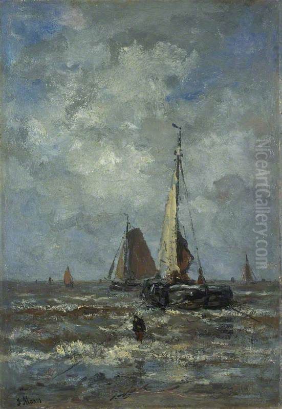 Scheveningen Oil Painting by Jacob Maris