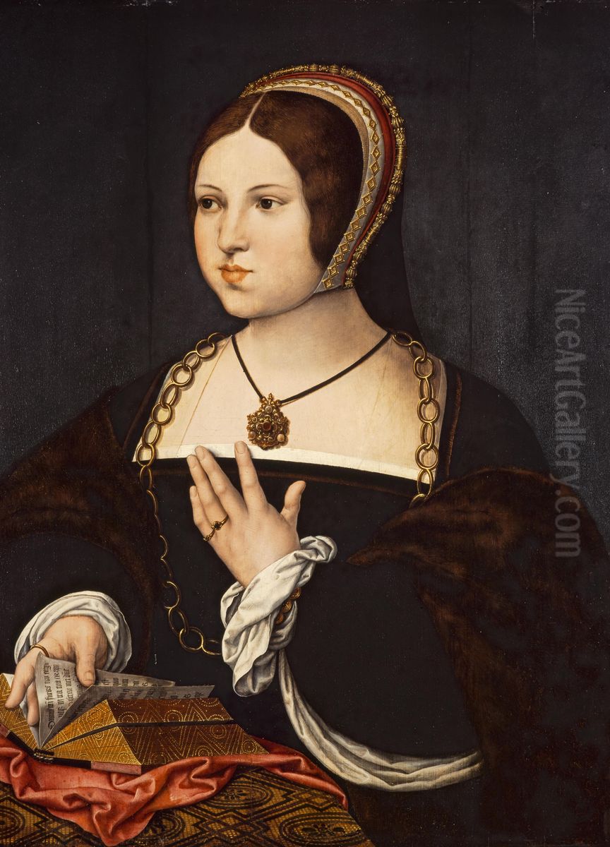 Marie Haneton Oil Painting by Orley, Bernard van