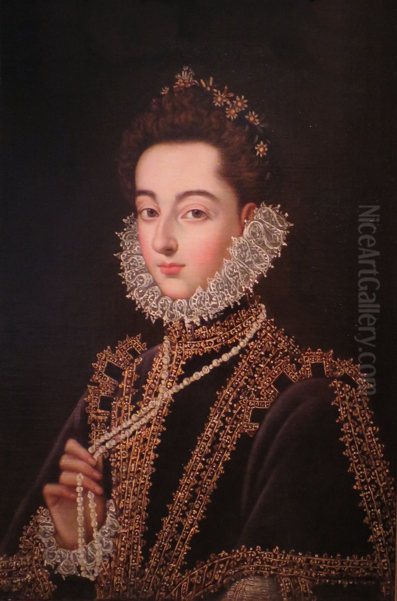 Portrait of the Infanta Catalina Micaela (1567-1597) Oil Painting by Alonso Sanchez Coello Portrait of the Infanta Catalina Micaela (1567-1597) Oil Painting by Alonso Sanchez Coello