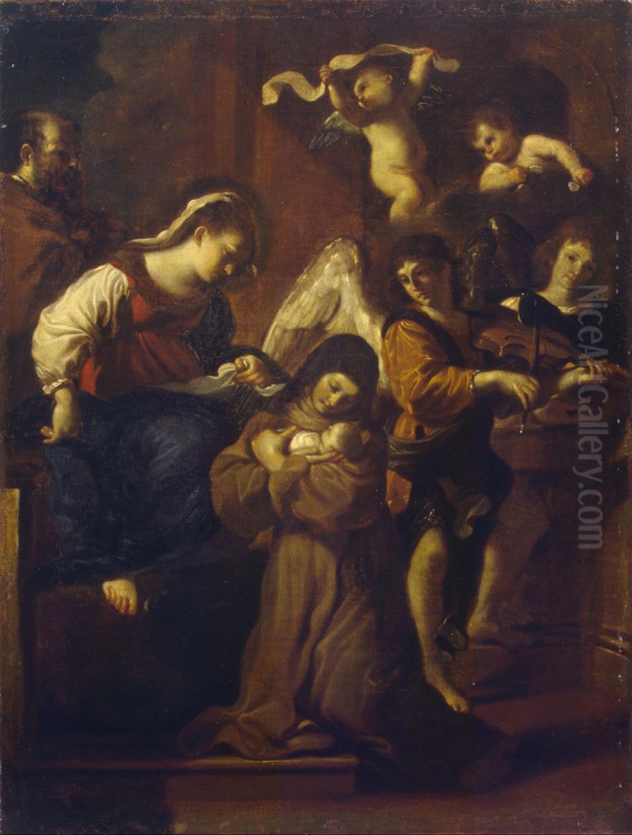 Vision of St Clare Oil Painting by Giovanni Francesco Barbieri