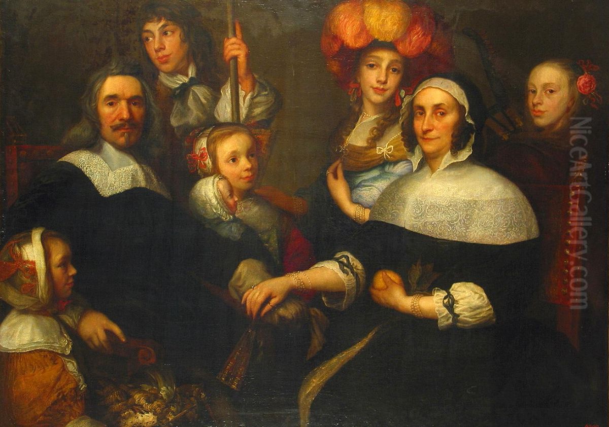 Family Portrait Oil Painting by Jurgen Ovens