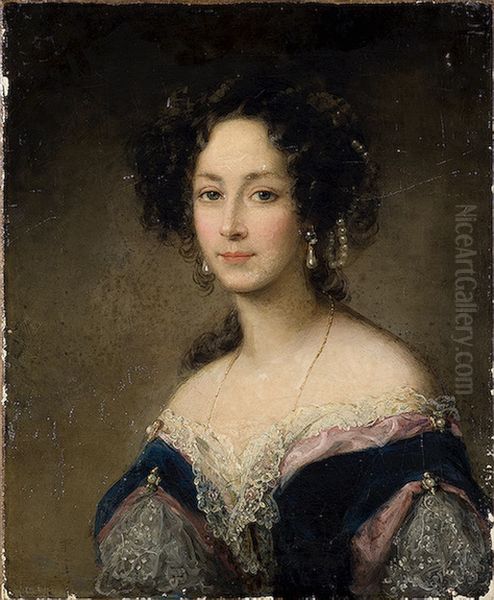 Portrait of Princess Zinaida Yusupova (1809/10-1893)(?) Oil Painting by Christina Robertson