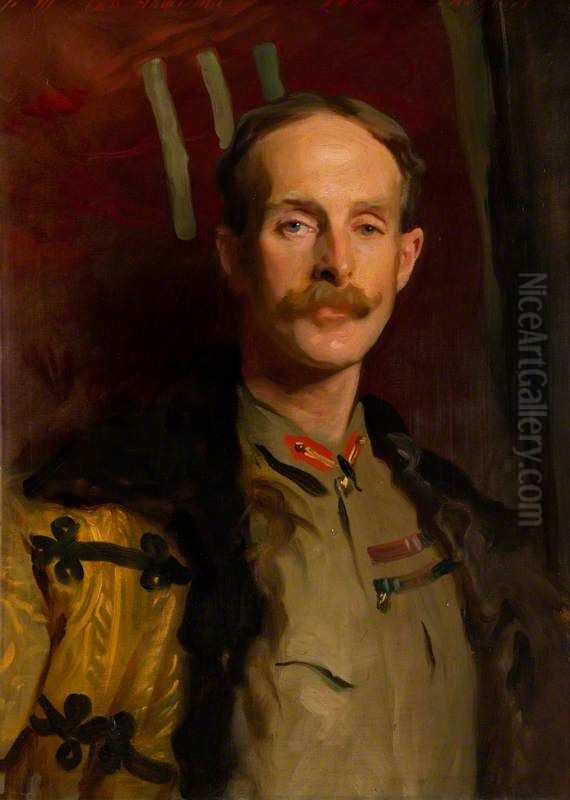 General Sir Ian Standish Monteith Hamilton, 1853 - 1947. Soldier (As Commander of the 3rd Brigade, Tirah Field Force) Oil Painting by John Singer Sargent General Sir Ian Standish Monteith Hamilton, 1853 - 1947. Soldier (As Commander of the 3rd Brigade, Tirah Field Force) Oil Painting by John Singer Sargent