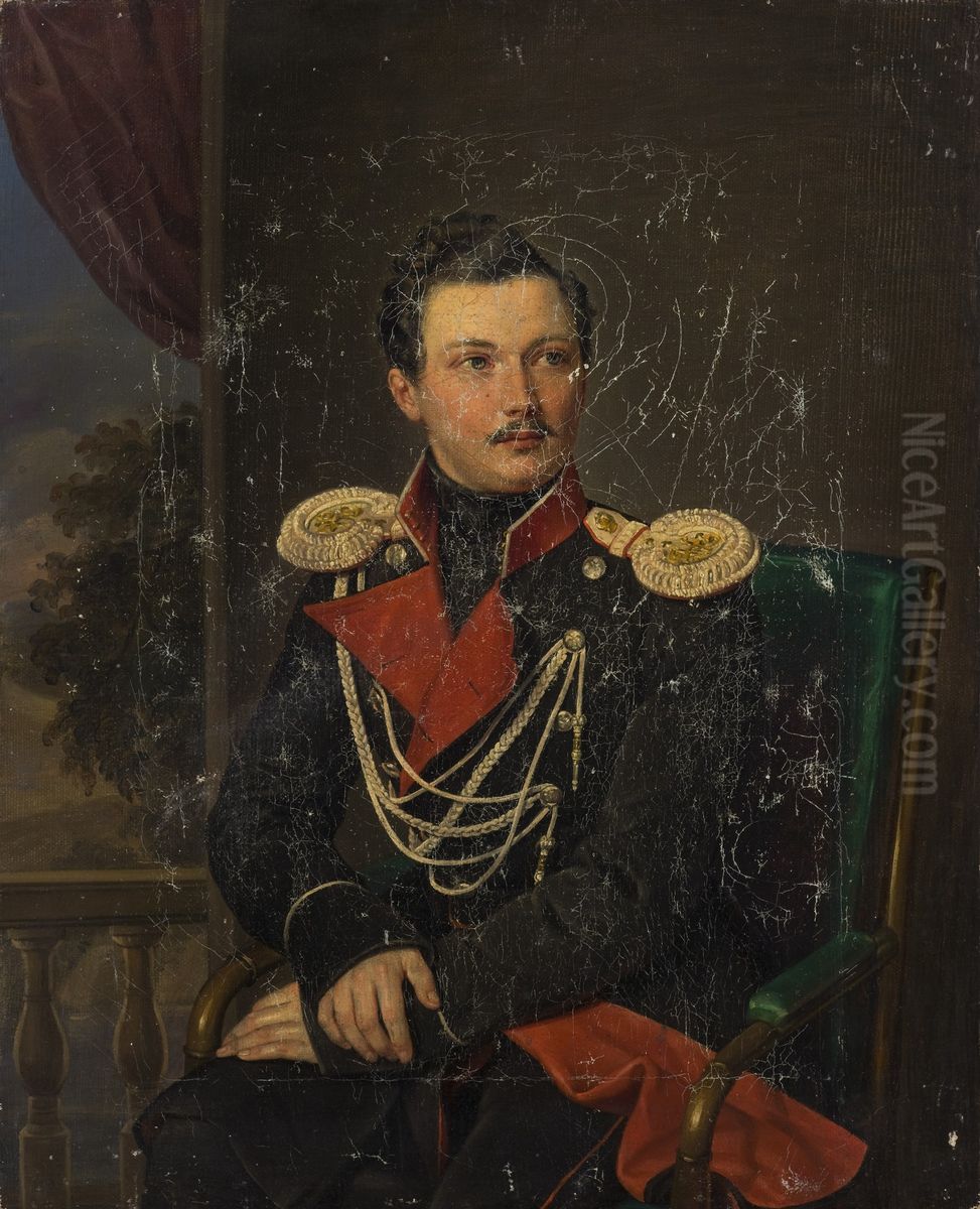 Portrait of P.A. Balashov Oil Painting by Pimen Orlov