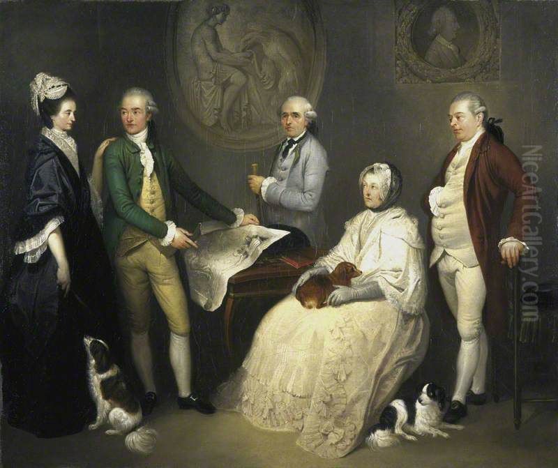 James Byres of Tonley and members of his family Oil Painting by Franciszek Smuglewicz